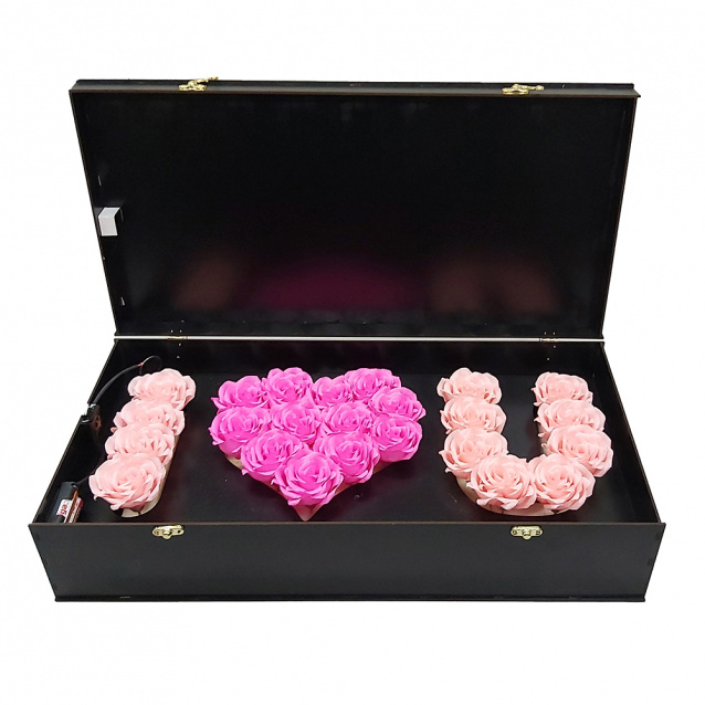 باکس گل عشق I LOVE YOU موزیکال